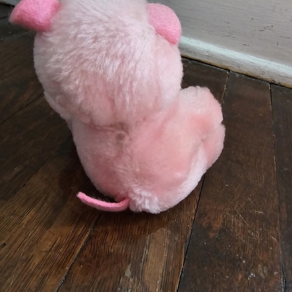 Dakin Vintage 1978 Pink Small Cute Plush Hippo Stuffed Animal - Picture 3 of 15